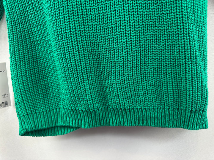 Women’s NY Collection Short Sleeve Sweater Green Size S