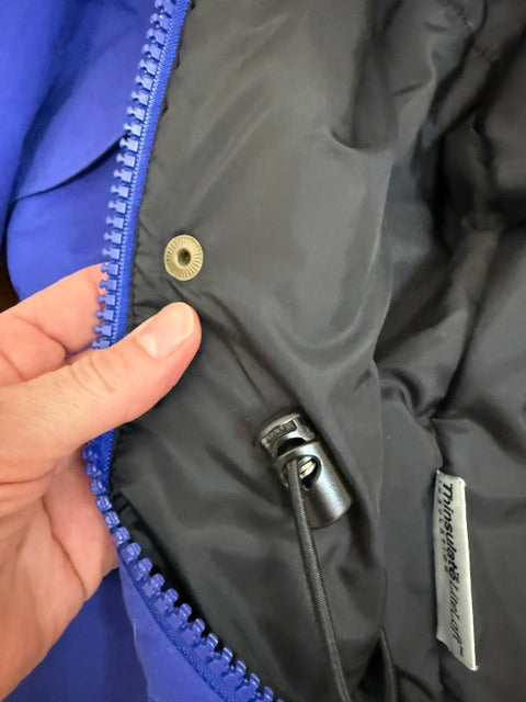 L.L.Bean Vintage Insulated Hooded Parka – Royal Blue &amp; Black SzLReg