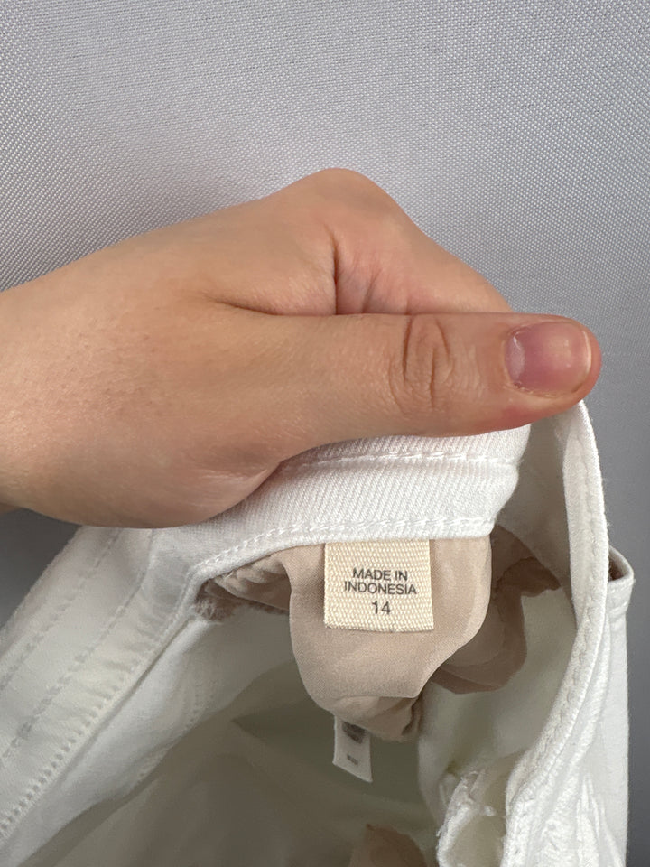 Women’s J.Jill Size 14 White Denim Jeggings
