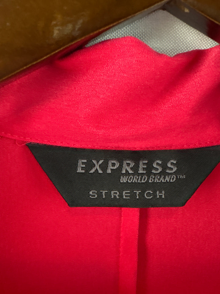 Women’s Express Size 7/8 Pinkish Red V-Neck Blouse