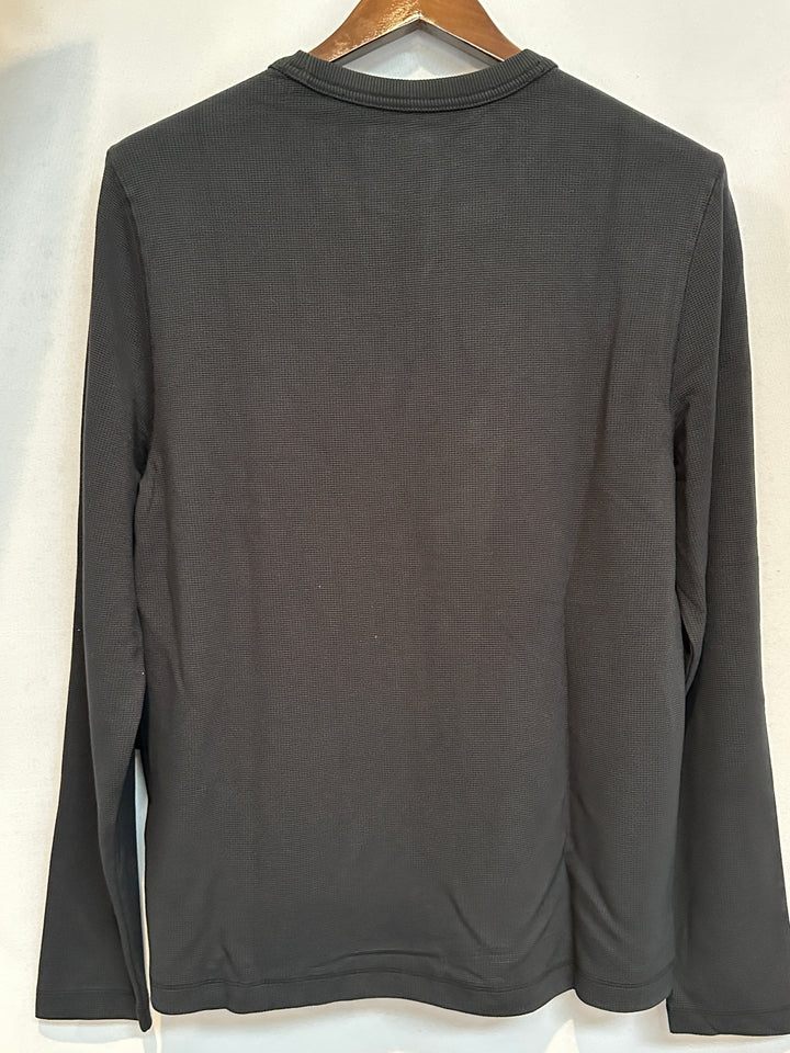 Men’s YPB x Abercrombie Black Long Sleeve Waffle Tee Size M