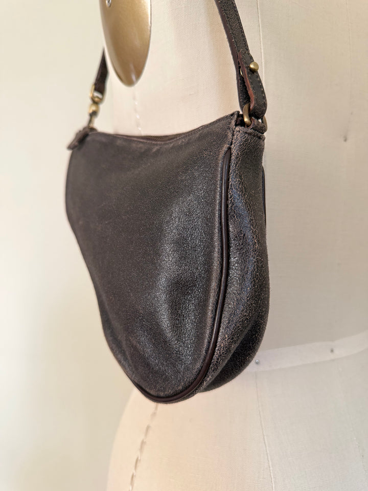 Christian Dior by John Galliano 2001 Vintage Leather Saddle Pochette Shoulder Bag