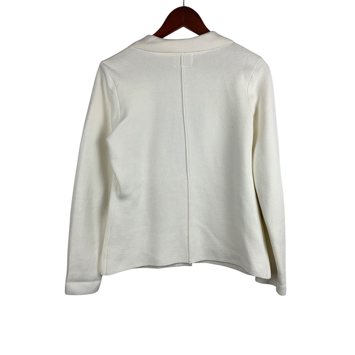 Jaclyn Smith Womens White Blazer Cardigan - Size S