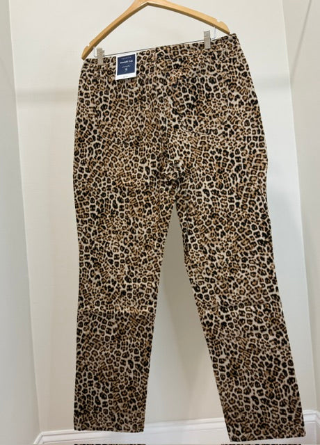 Charter Club Lexington Straight Cheetah Pant Sz16 NWT