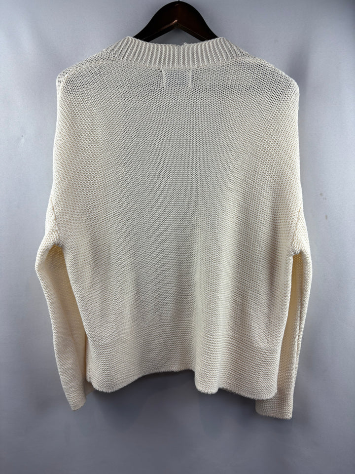 Women’s Old Navy Medium Cream Knit Cardigan