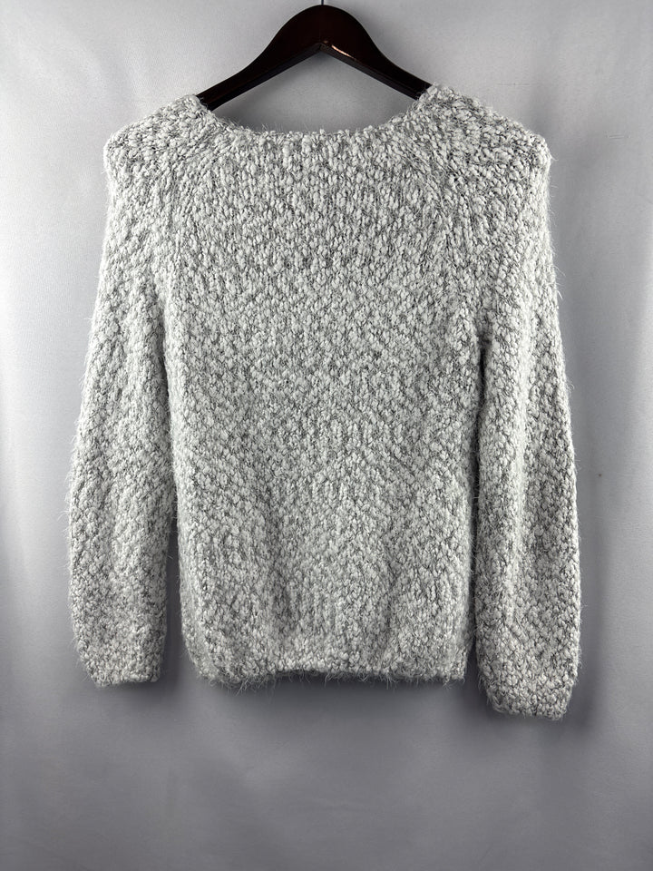 Women’s Buffalo David Bitton Medium White &amp; Gray Sweater