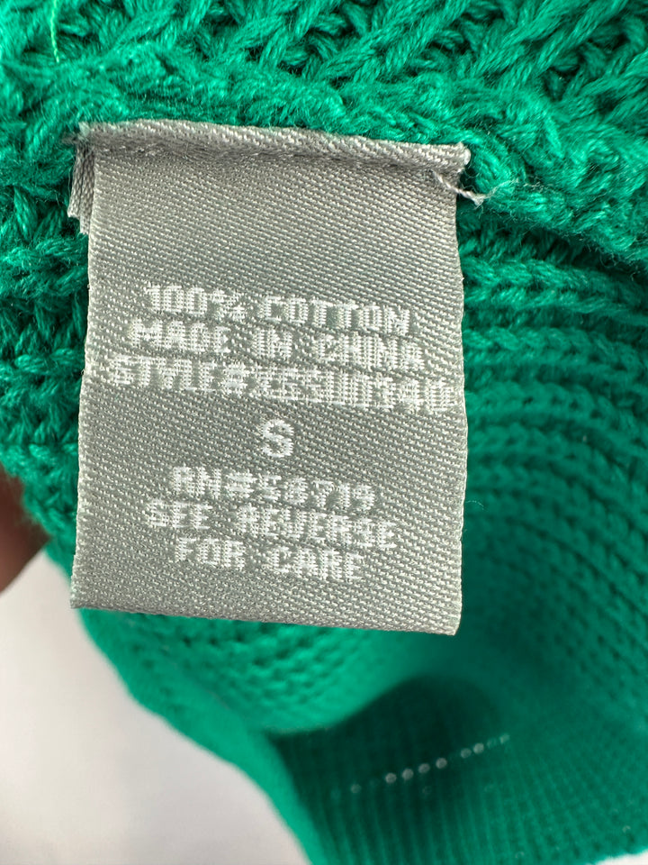 Women’s NY Collection Short Sleeve Sweater Green Size S
