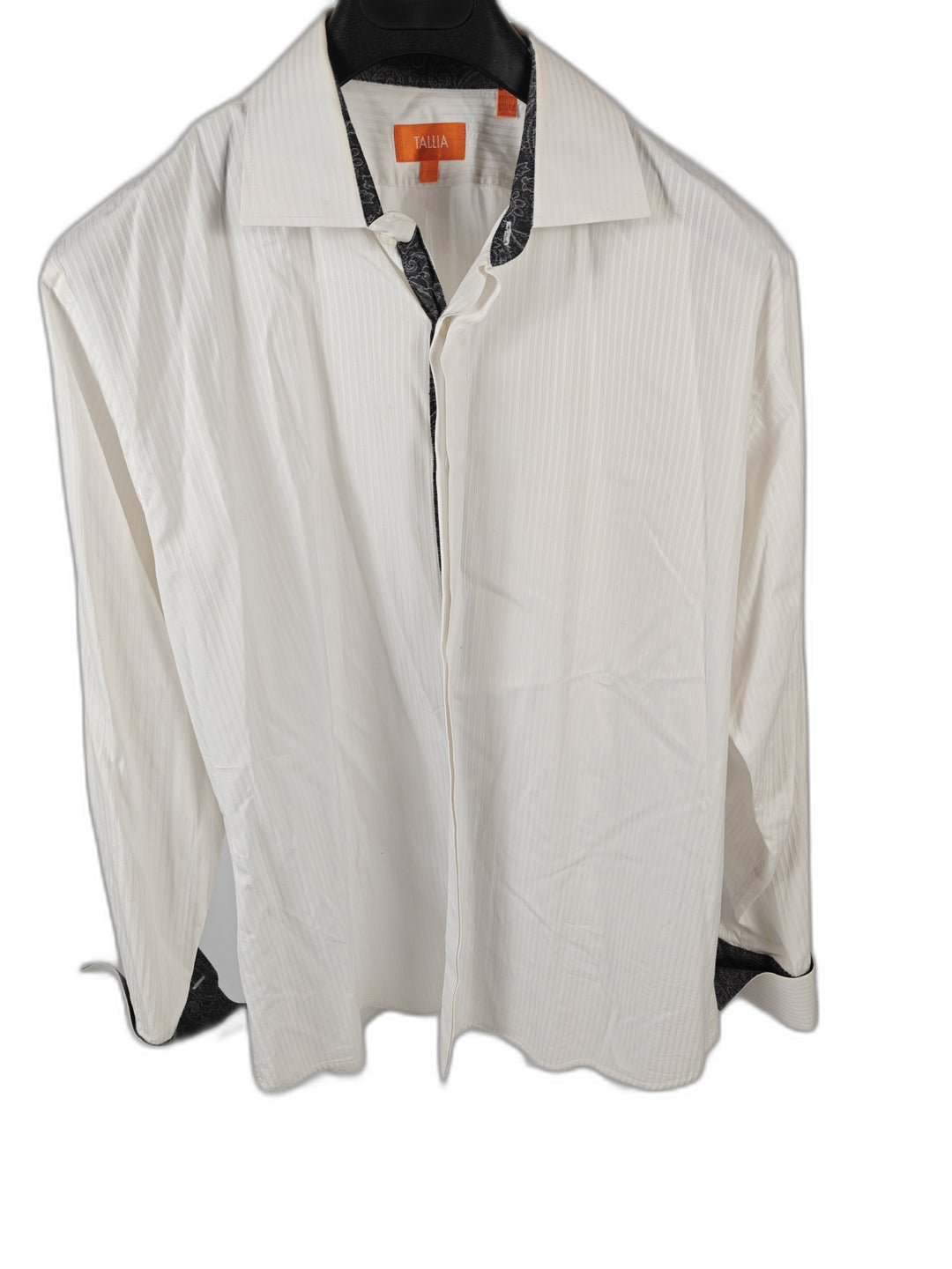 Men’s Tallia Dress Shirt White French Cuff XL 17½
