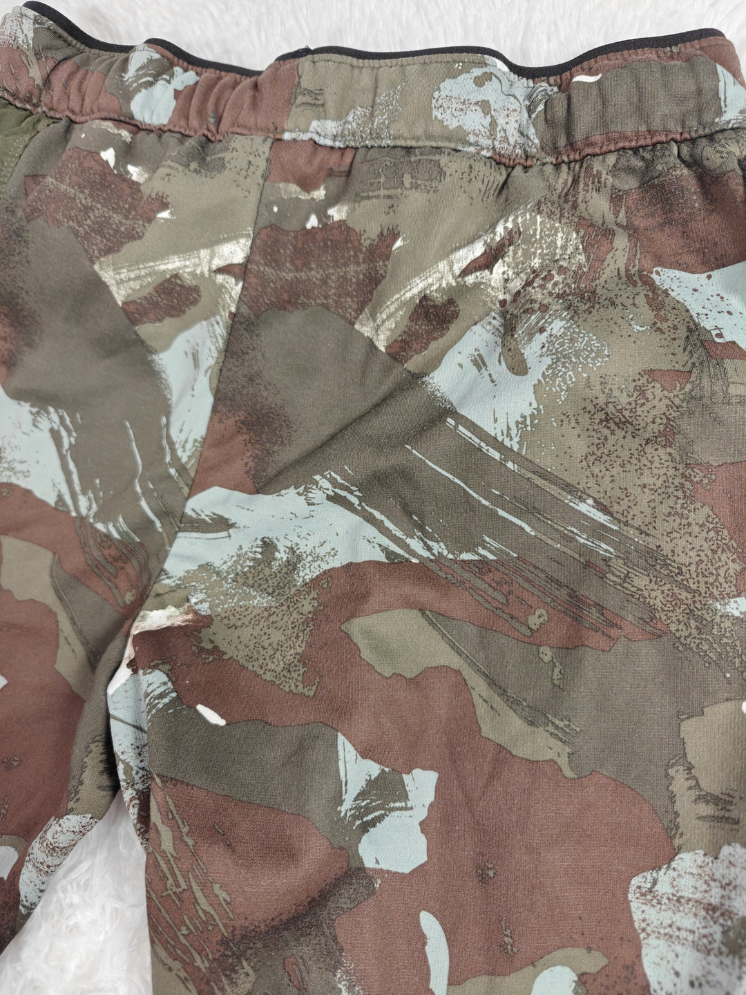 Womens Athletic Works Fleece Jogger Pants Camo Multicolor Size L 10-12 Husky