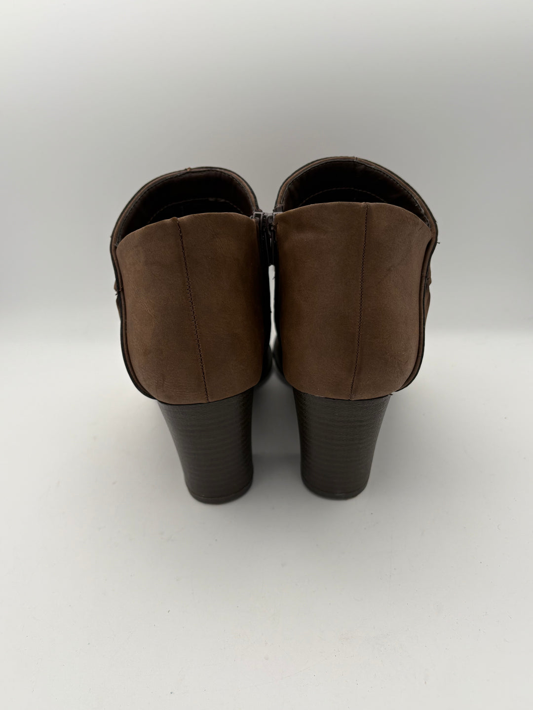 Women’s Fergalicious Size 8 Brown Leather Ankle Boots