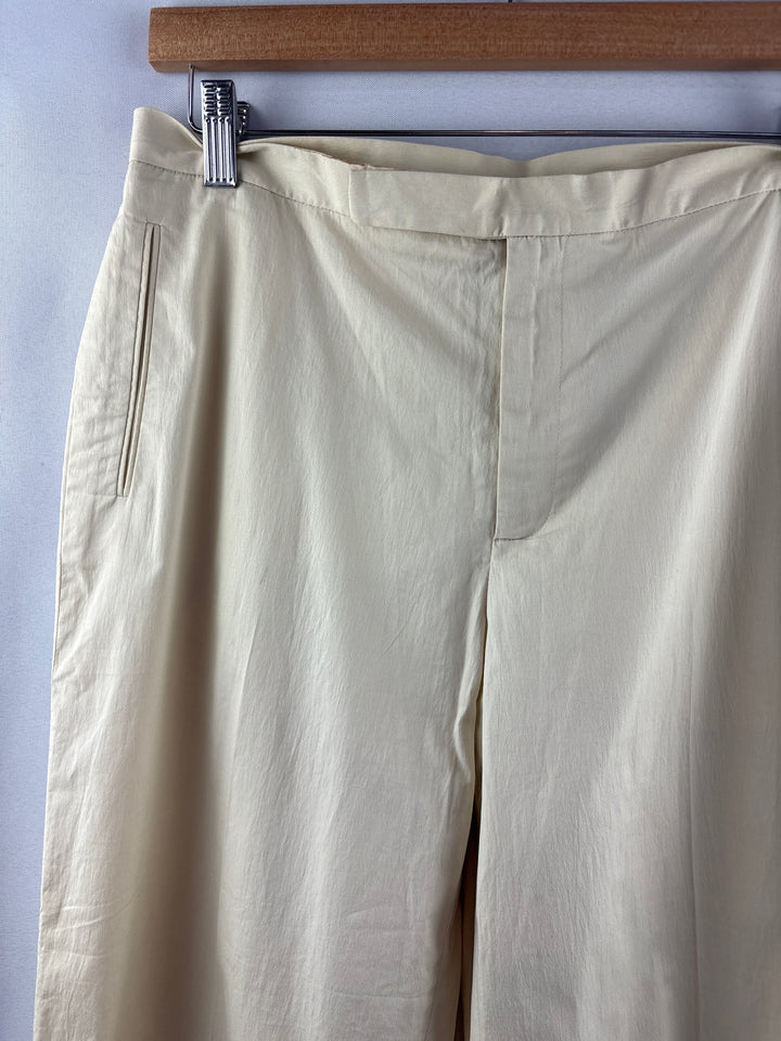 Women’s Nine West Size 10 Cream Pleated Pants