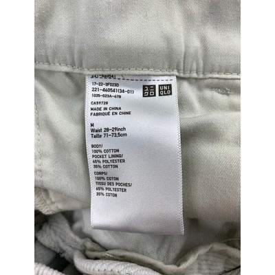 Uniqlo Mens Beige Corduroy Pants W 28-29 M Cotton Blend