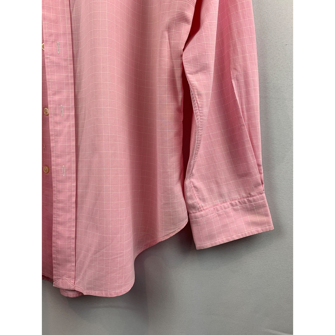 Ralph Lauren Mens Pink Classic Fit Button-Down Shirt