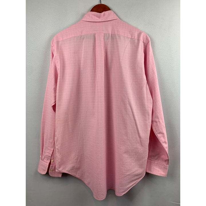 Ralph Lauren Mens Pink Classic Fit Button-Down Shirt