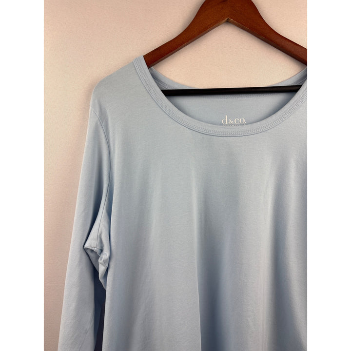 Women’s D&Co. XL Light Blue Long Sleeve Shirt