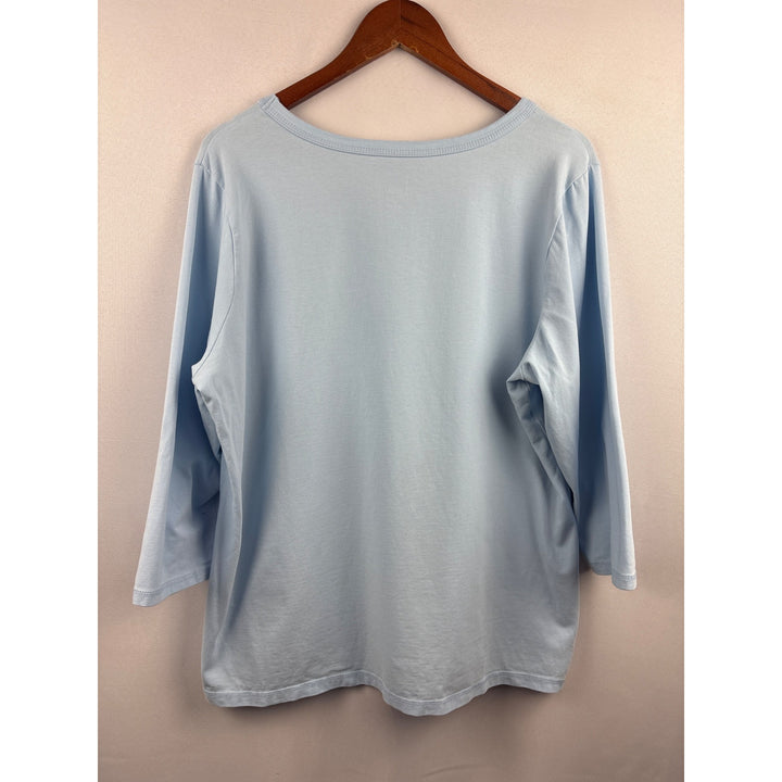 Women’s D&Co. XL Light Blue Long Sleeve Shirt