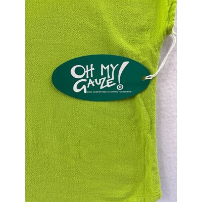 Oh My Gauze Womens Lime Poncho Top S Soft & Breathable