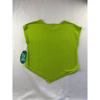 Oh My Gauze Womens Lime Poncho Top S Soft & Breathable