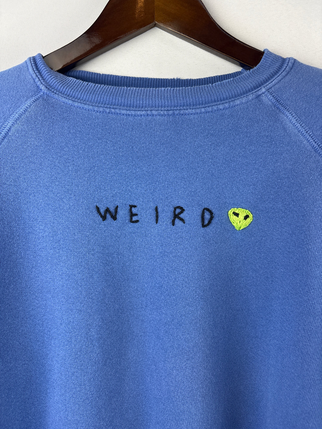 Women’s I.S.M.B.S Medium Colbalt Blue Weird Alien Sweatshirt