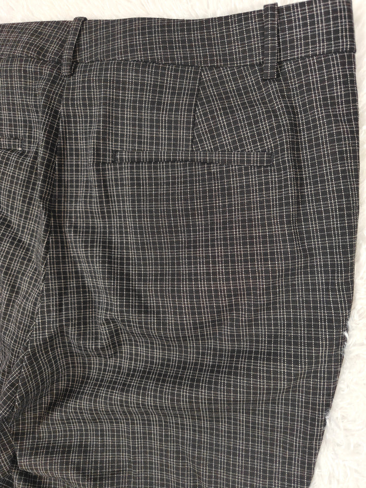 Womens Ann Taylor Dress Pants Black Plaid Size 12