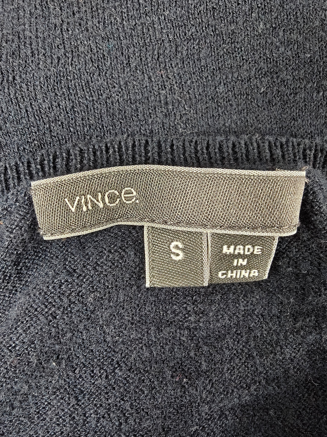 Womens Vince Colorblock Sweater Navy Blue Size S