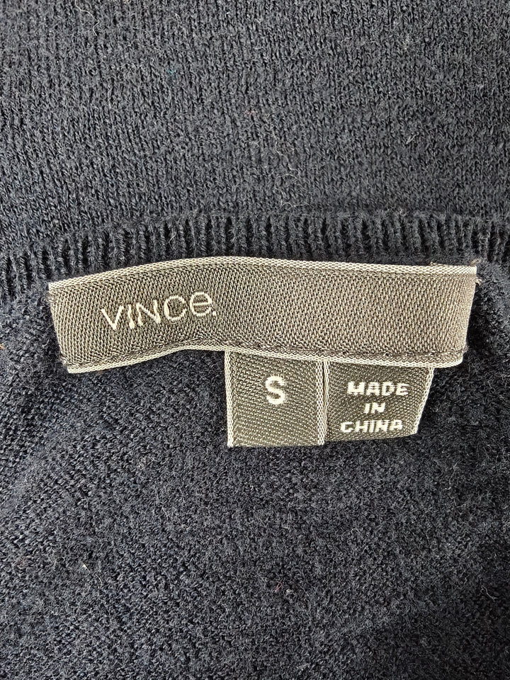 Womens Vince Colorblock Sweater Navy Blue Size S