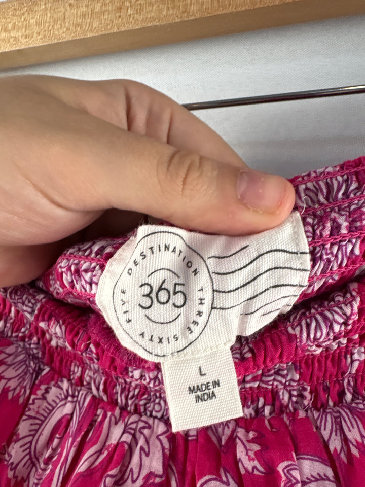 Women’s Destination 365 Large Hot Pink Paisley Maxi Dress