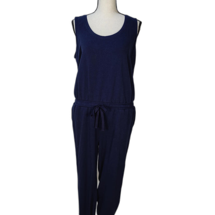 Navy Blue Sleeveless Jumpsuit - Size M - Amazon Essentials