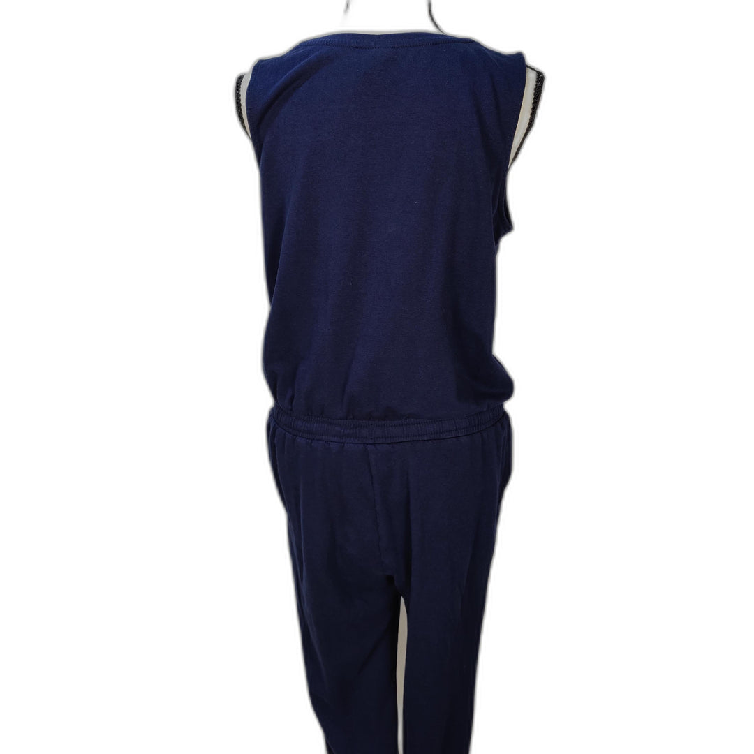 Navy Blue Sleeveless Jumpsuit - Size M - Amazon Essentials