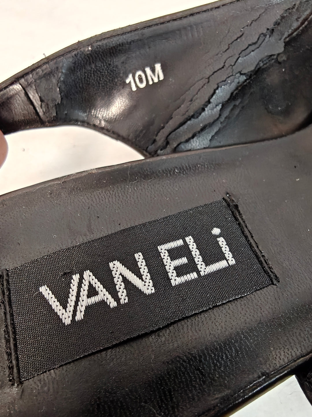 Women Van Eli Slingback Pumps Black Size 10M