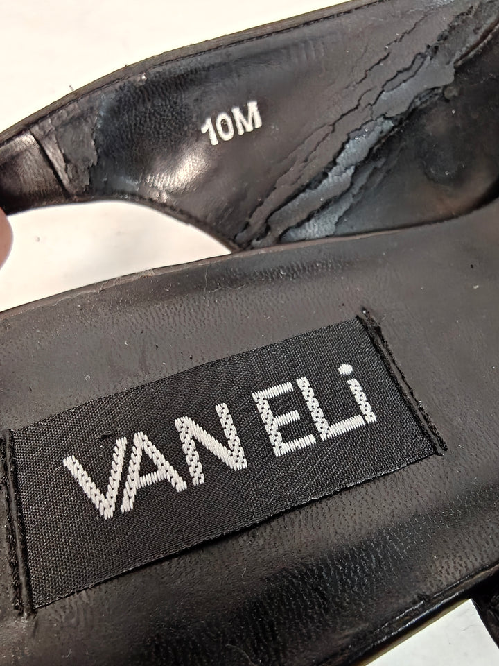 Women Van Eli Slingback Pumps Black Size 10M