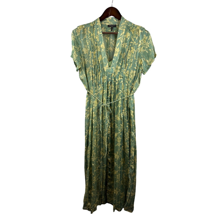 Women’s Rag & Bone Medium Green Floral Printed Maxi Dress