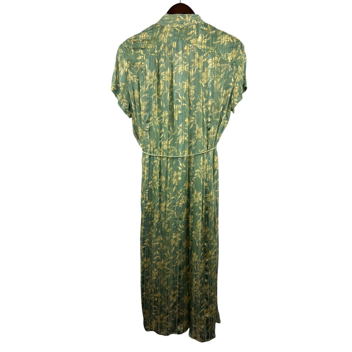 Women’s Rag & Bone Medium Green Floral Printed Maxi Dress