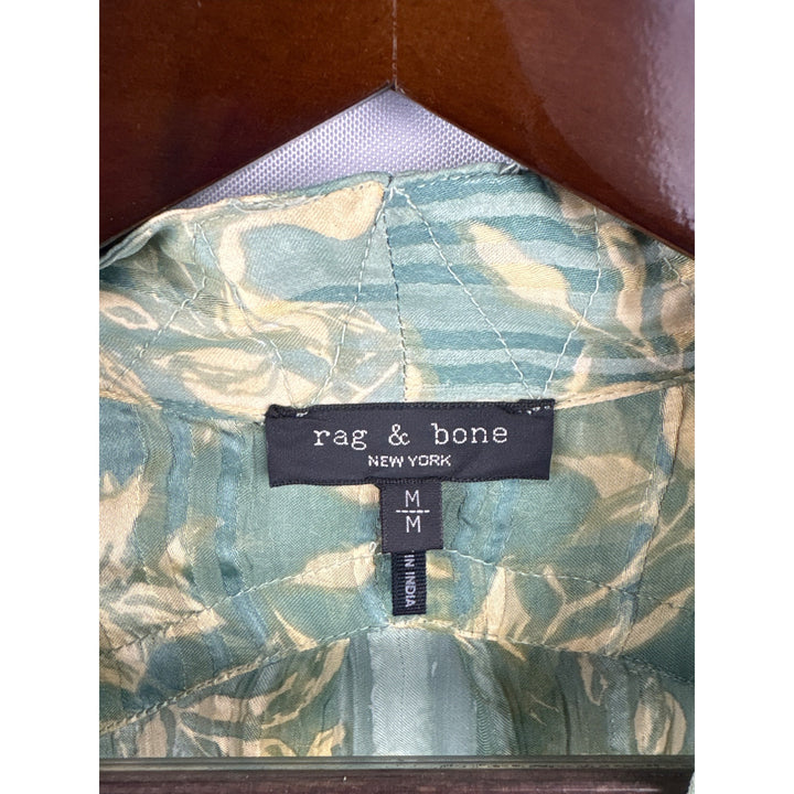 Women’s Rag & Bone Medium Green Floral Printed Maxi Dress