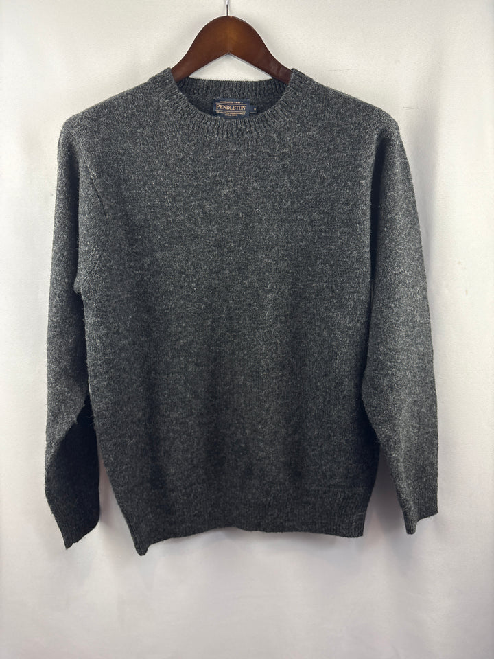Men’s Pendleton Small Dark Gray Shetland Wool Sweater