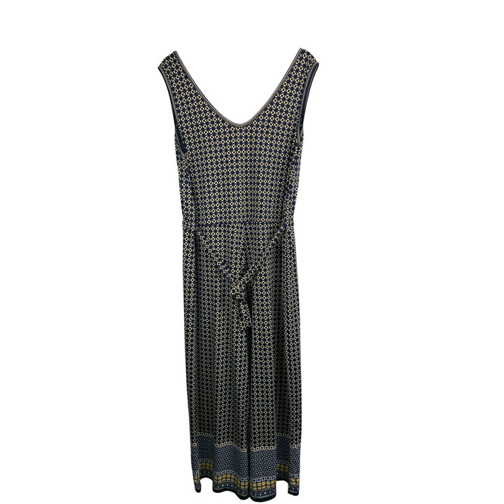 Max Studio Womens XL Sleeveless Geometric Print Jumpsuit With V-Neckline
