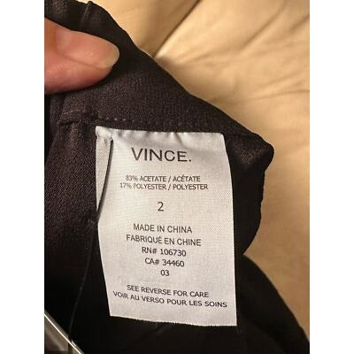 Women's Vince Black Casual Trousers Size 2