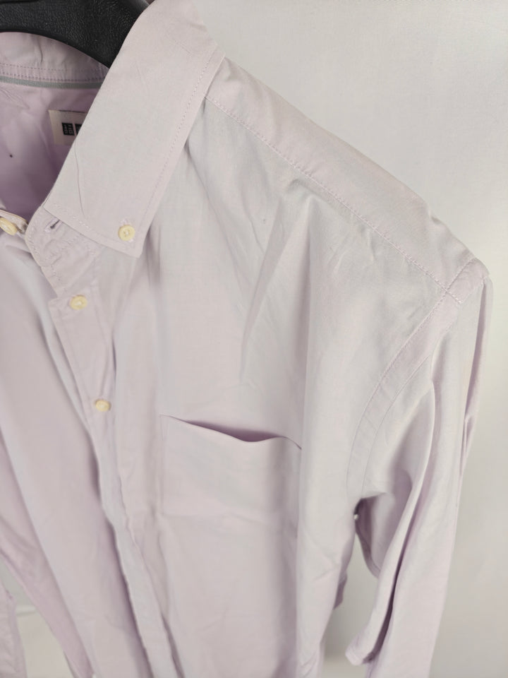 Men’s UNIQLO Button-Down Shirt Light Lavender XL