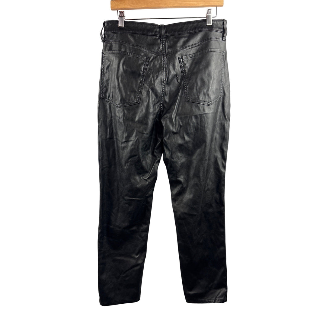 Women’s Old Navy Size 12 Faux Black Leather Pants