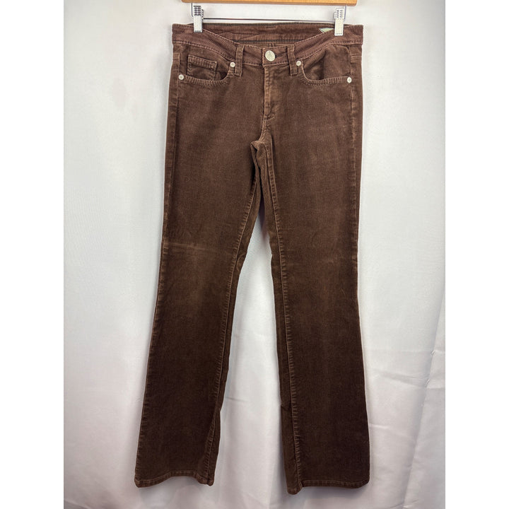 Women’s BCBG Maxarzria Jean Size 28 Brown Corduroy Boot Leg Pants
