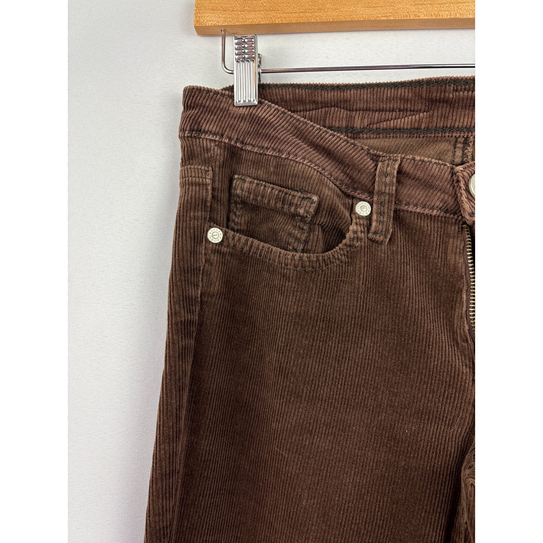 Women’s BCBG Maxarzria Jean Size 28 Brown Corduroy Boot Leg Pants