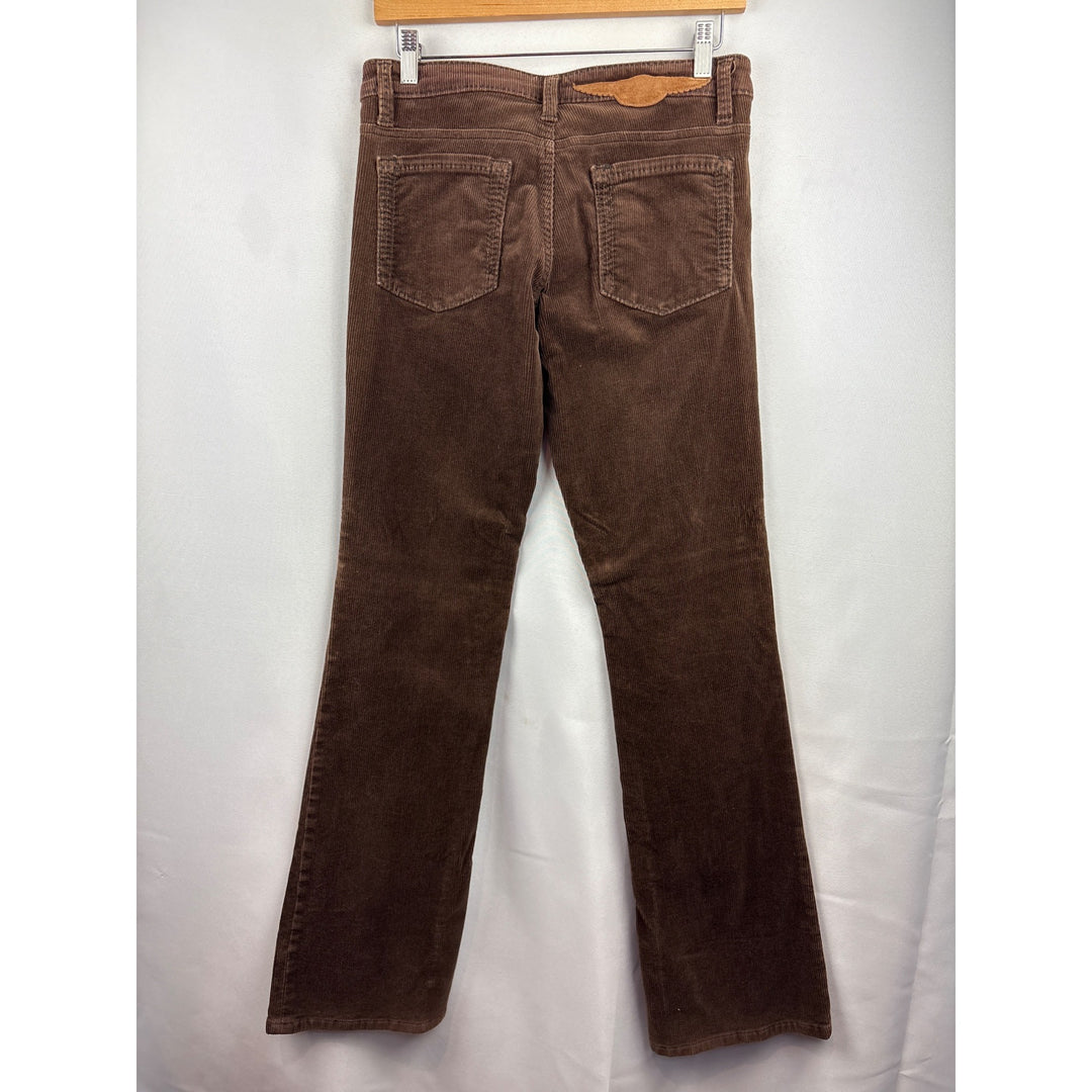 Women’s BCBG Maxarzria Jean Size 28 Brown Corduroy Boot Leg Pants