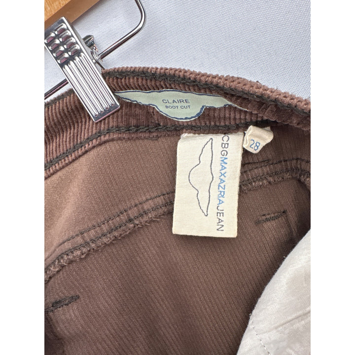 Women’s BCBG Maxarzria Jean Size 28 Brown Corduroy Boot Leg Pants