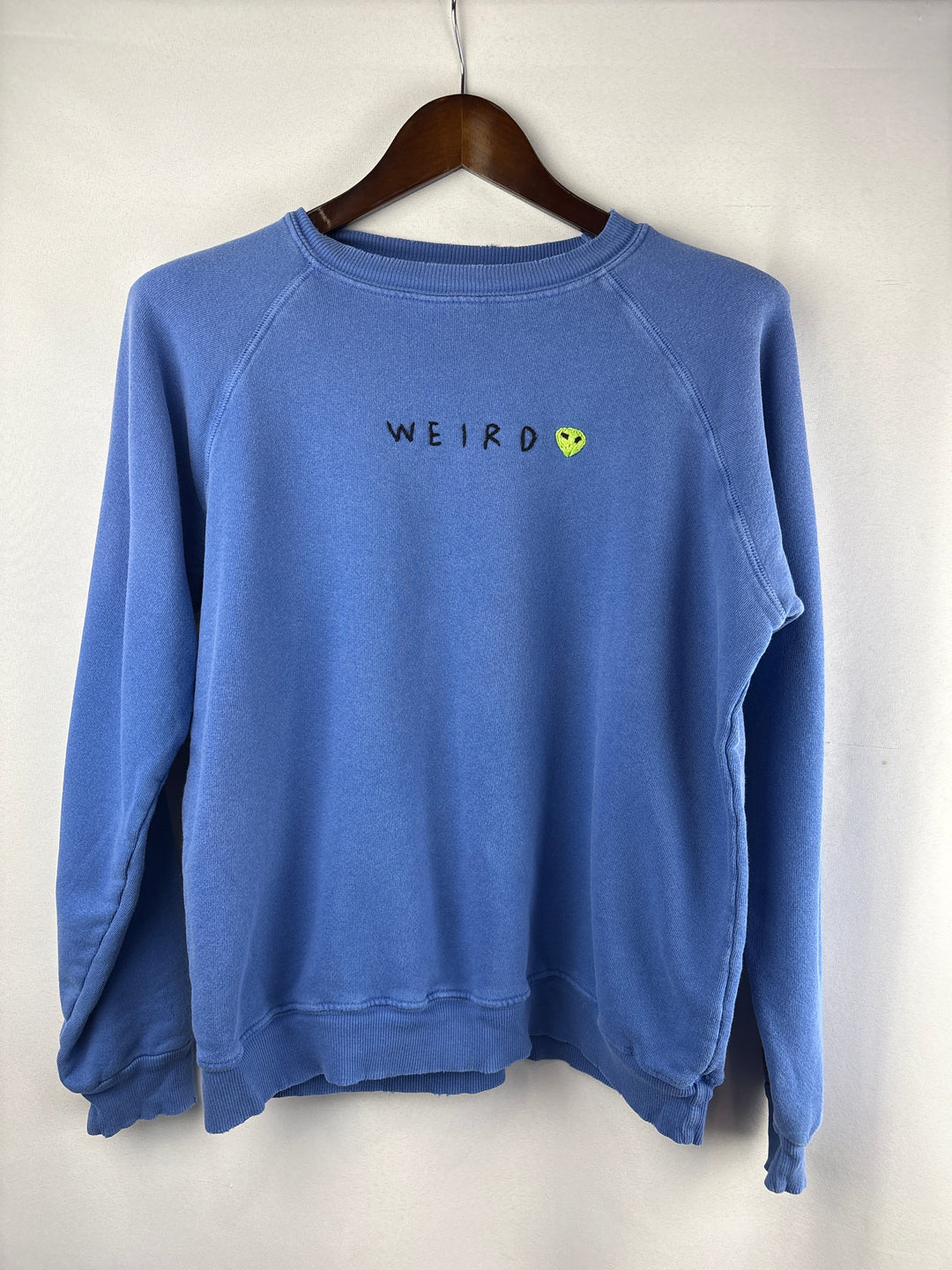 Women’s I.S.M.B.S Medium Colbalt Blue Weird Alien Sweatshirt