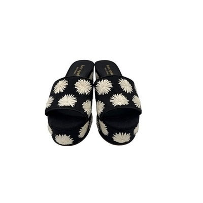 Kate Spade New York Ibiza Pom Floral Heeled Sandal Sz 7.5B