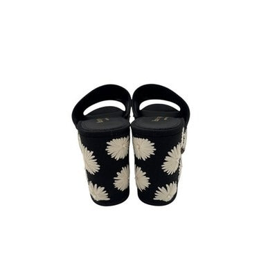 Kate Spade New York Ibiza Pom Floral Heeled Sandal Sz 7.5B