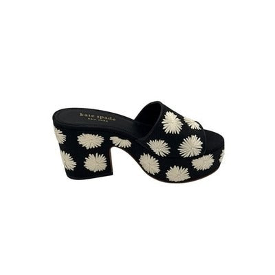 Kate Spade New York Ibiza Pom Floral Heeled Sandal Sz 7.5B
