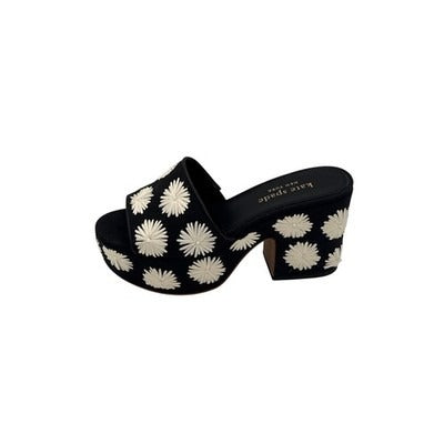 Kate Spade New York Ibiza Pom Floral Heeled Sandal Sz 7.5B