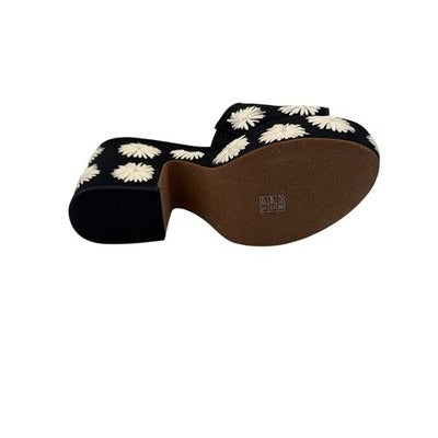 Kate Spade New York Ibiza Pom Floral Heeled Sandal Sz 7.5B