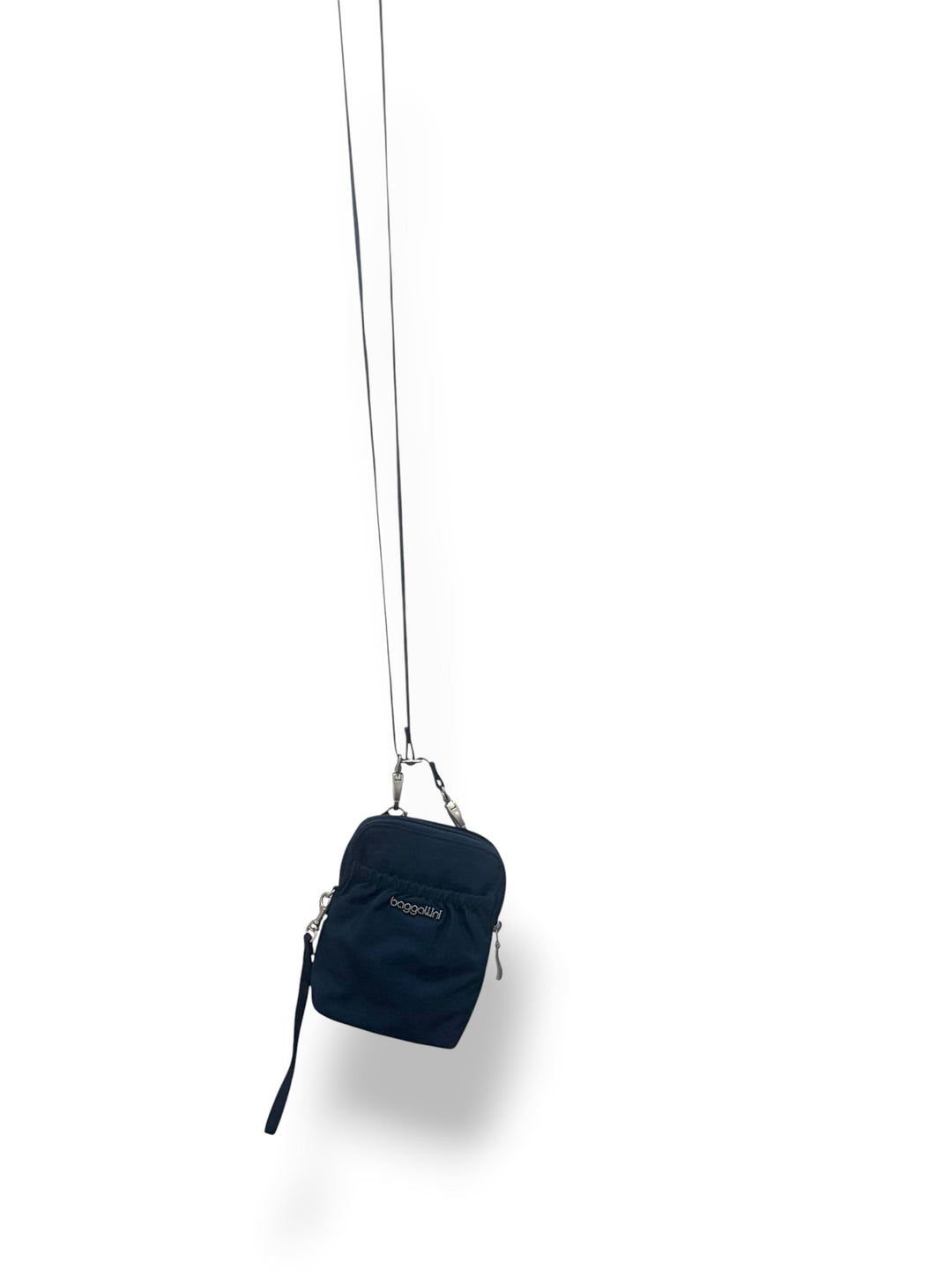 Baggallini Bryant Pouch Navy Blue Mini Crossbody RFID Cell Phone Bag NWT